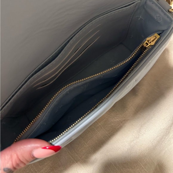 Louis Vuitton Light Blue Crossbody Bag with Gold Chain - Picture 5 of 6